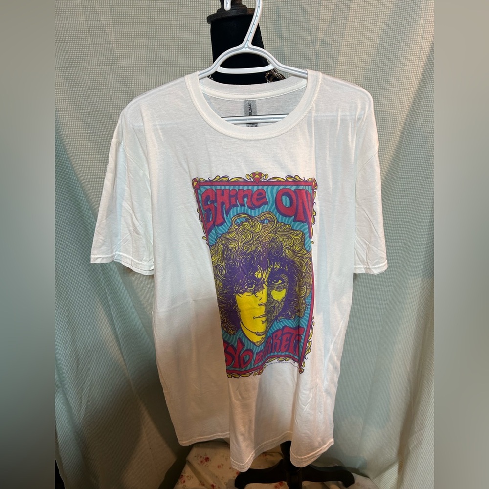 Pink Floyd Syd Barrett Gildan Softstyle White T-Shirt-XL-Unisex